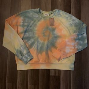 Long sleeve tie dye top